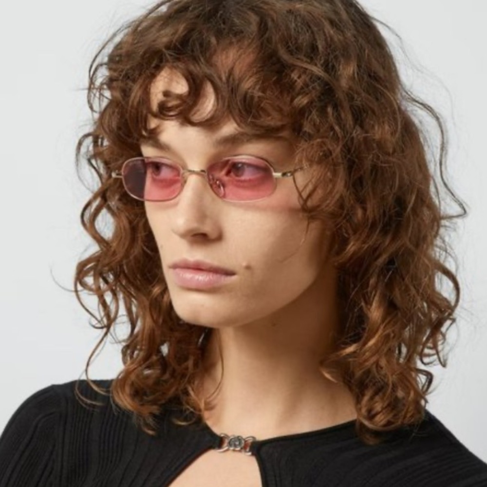 Authentic Gucci Pink Rectangular Sunglasses - image 2